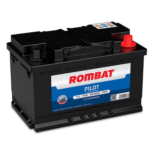 Batterie voiture Rombat Pilot P370 12V 70Ah 600A photo du produit 1 L