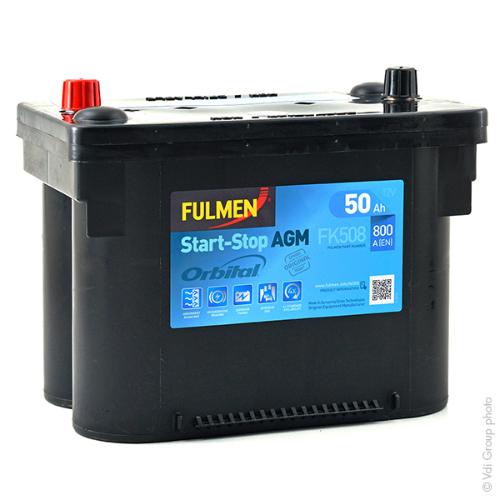 Batterie voiture FULMEN Start-Stop AGM FK508 12V 50Ah 800A photo du produit 1 L