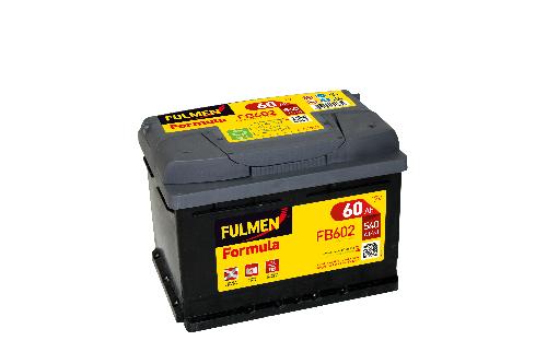 Batterie voiture FULMEN Formula FB602 12V 60Ah 540A photo du produit 1 L