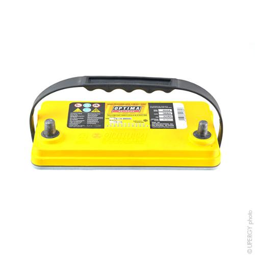 Batterie démarrage haute performance Optima YellowTop YT S 2.7J DUAL 12V 38Ah photo du produit 3 L