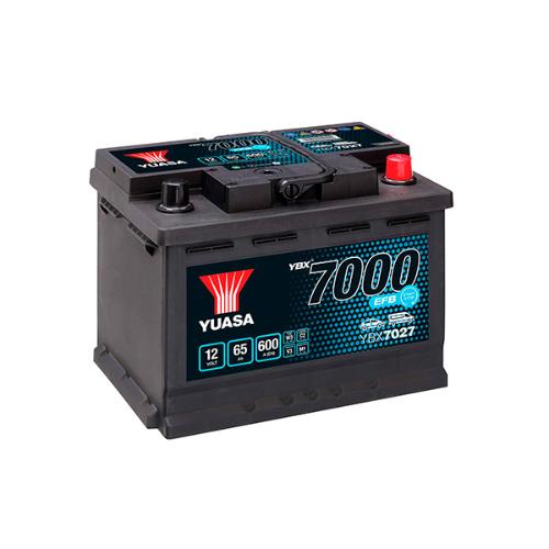 Batterie voiture Yuasa Start-Stop EFB YBX7027 12V 65Ah 600A photo du produit 1 L