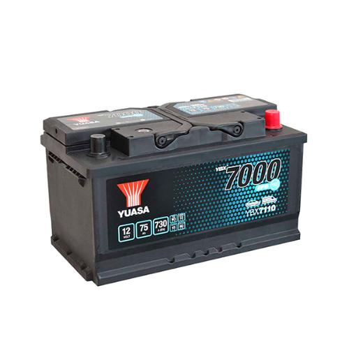Batterie voiture Yuasa Start-Stop EFB YBX7110 12V 75Ah 730A photo du produit 1 L
