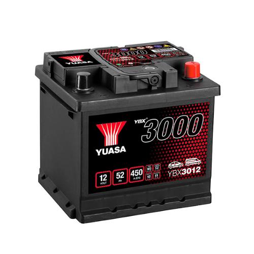 Batterie voiture Yuasa YBX3012 12V 52Ah 450A product photo 1 L