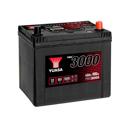 Batterie voiture Yuasa YBX3005 12V 60Ah 500A photo du produit 1 L