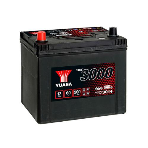 Batterie voiture Yuasa YBX3014 12V 60Ah 500A photo du produit 1 L