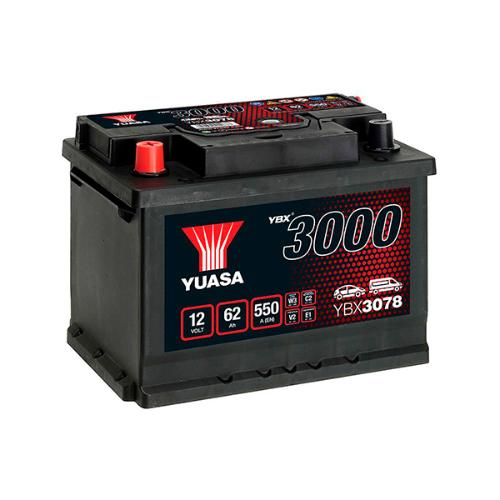 Batterie voiture Yuasa YBX3078 12V 62Ah 550A photo du produit 1 L