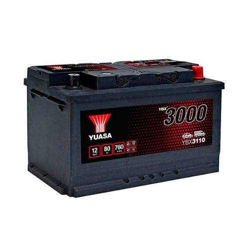 Batterie voiture Yuasa YBX3110 12V 80Ah 760A photo du produit 1 L