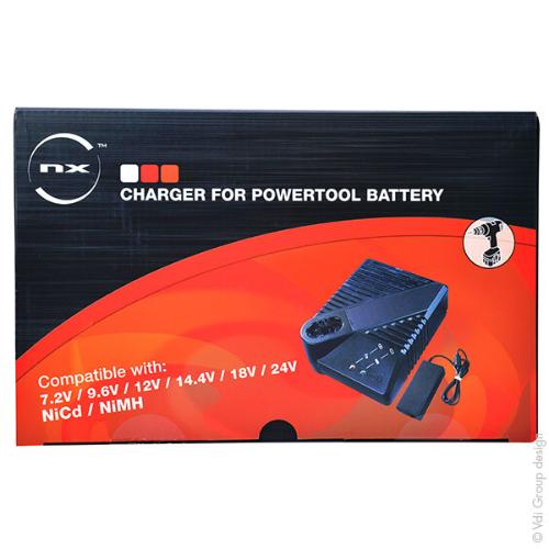 Chargeur pour batterie Bosch AL60DV1419 7.2V - 24V NiCD / NiMH photo du produit 6 L