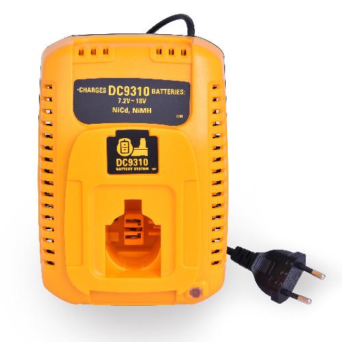 Chargeur pour batterie Dewalt et Black & Decker DC9310 NiCD / NiMH / Li-Ion photo du produit 1 L