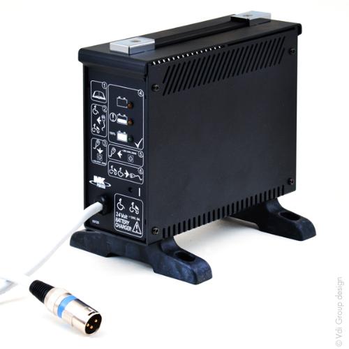 Chargeur plomb MK LS24/8 24V/8A 110-230V (Intelligent) - Connecteur XLR standard photo du produit 3 L