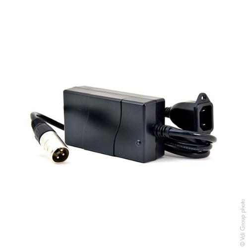 Chargeur plomb MK LS24/2 24V/2A 110-230V (Intelligent) - Connecteur XLR standard photo du produit 3 L
