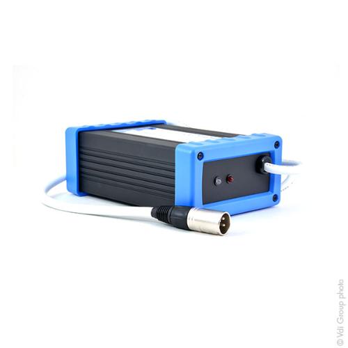 Chargeur plomb MK LS24/5 24V/5A 110-230V (Intelligent), - Connecteur XLR standard photo du produit 4 L