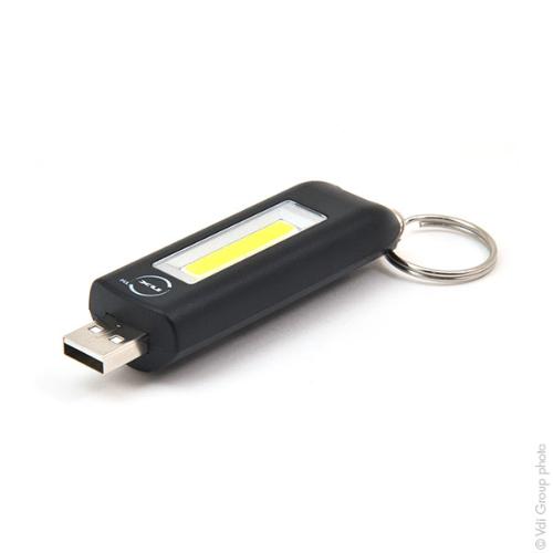 Lampe porte clé NX 220 lumens rechargeable via port USB photo du produit 1 L