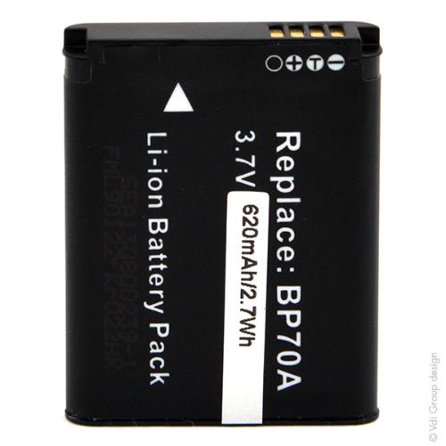Batterie appareil photo - caméra 3.7V 620mAh photo du produit 1 L