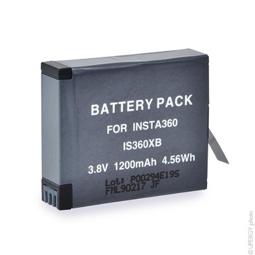 Batterie caméra embarquée Insta360 3.8V 1200mAh photo du produit 1 L