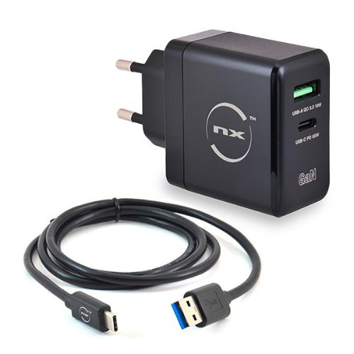 Adaptateur secteur EU 65W + Câble USB vers USB C photo du produit 1 L