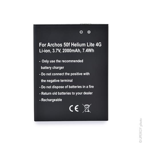 Batterie téléphone portable pour Archos 50F Helium Lite 3.7V 2000mAh photo du produit 3 L