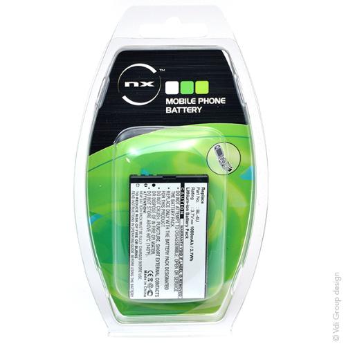 Batterie téléphone portable pour Nokia 3.7V 1000mAh photo du produit 4 L