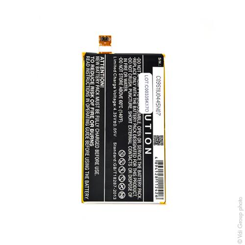 Batterie téléphone portable pour Sony 3.8V 2600mAh photo du produit 2 L