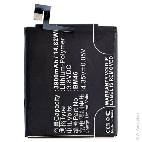 Batterie téléphone portable pour Xiaomi 3.8V 3900mAh photo du produit 1 L