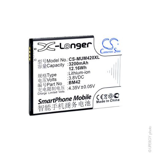 Batterie téléphone portable pour Xiaomi 3.8V 3200mAh photo du produit 1 L