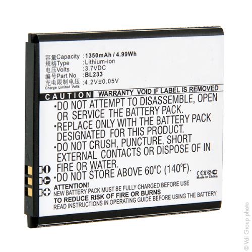 Batterie téléphone portable pour Lenovo 3.7V 1350mAh photo du produit 3 L