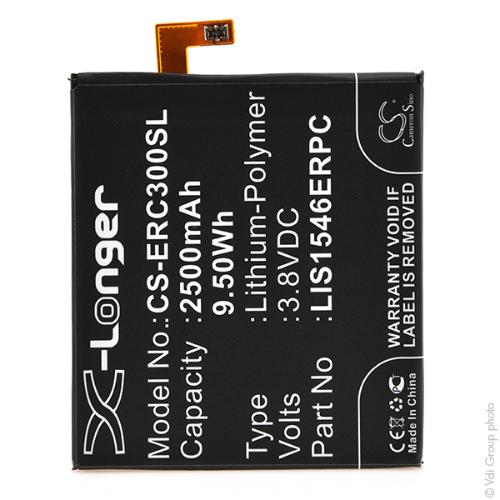 Batterie téléphone portable pour Sony Ericsson 3.8V 2500mAh photo du produit 1 L