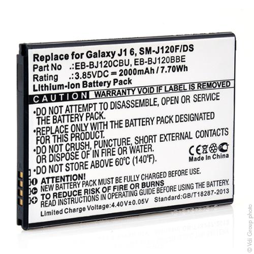 Batterie téléphone portable pour Samsung 3.85V 2000mAh photo du produit 3 L