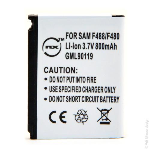 Batterie téléphone portable pour Samsung 3.7V 850mAh photo du produit 1 L