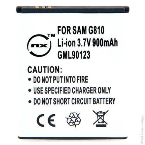 Batterie téléphone portable pour Samsung 3.7V 1000mAh photo du produit 1 L
