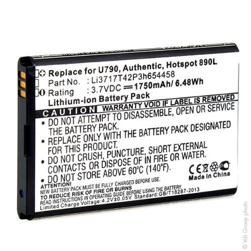 Batterie téléphone portable pour ZTE 3.7V 1750mAh photo du produit 3 L