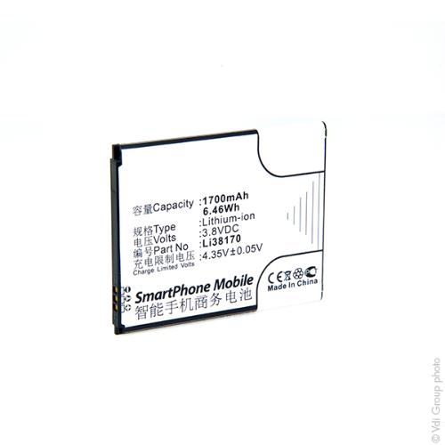Batterie téléphone portable pour Hisense 3.8V 1700mAh photo du produit 3 L