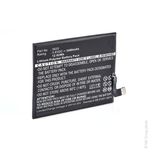 Batterie téléphone portable pour BQ 3.8V 3400mAh photo du produit 3 L