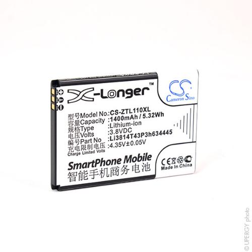 Batterie téléphone portable pour ZTE 3.8V 1400mAh photo du produit 1 L