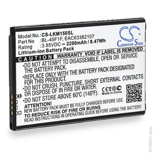 Batterie téléphone portable pour LG 3.85V 2200mAh photo du produit 1 L