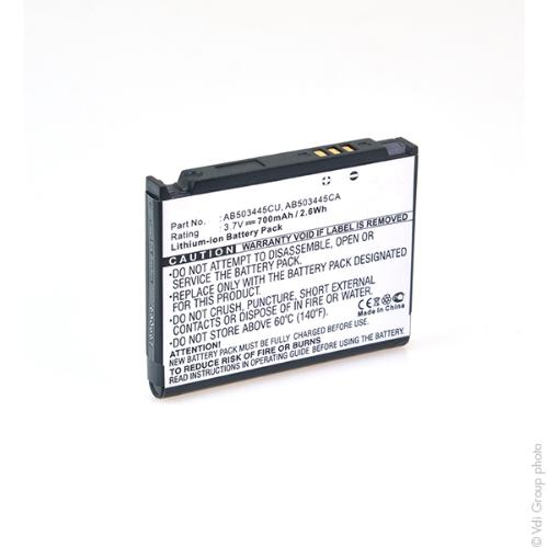 Batterie téléphone portable pour Samsung 3.7V 700mAh photo du produit 3 L