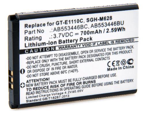 Batterie téléphone portable pour Samsung 3.7V 700mAh photo du produit 3 L