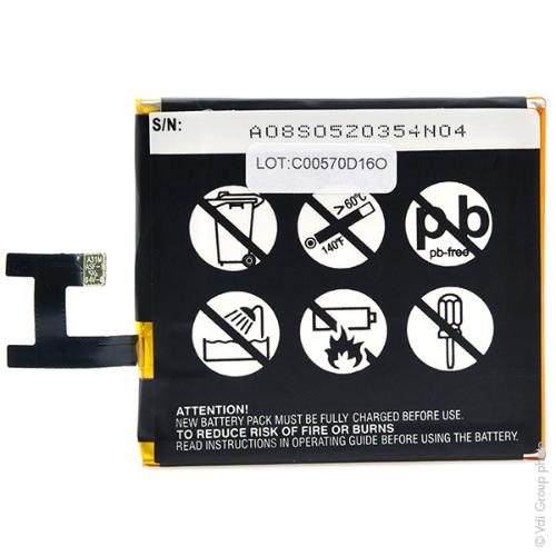 Batterie téléphone portable pour Sony Ericsson 3.7V 2300mAh photo du produit 2 L