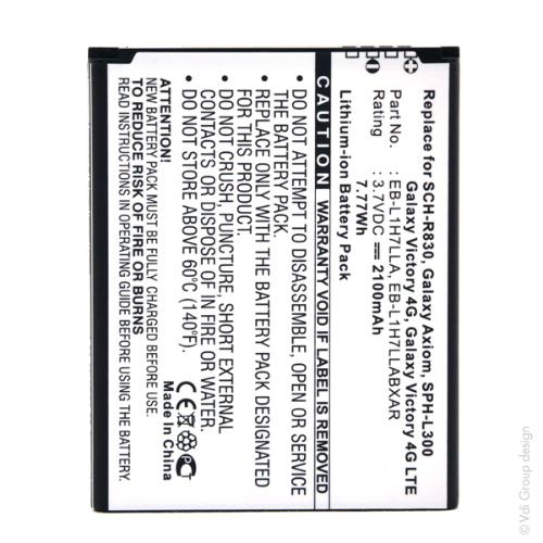 Batterie téléphone portable pour Samsung 3.7V 2100mAh photo du produit 1 L