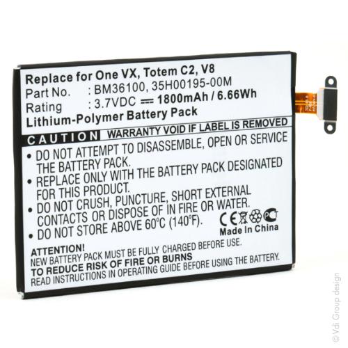 Batterie téléphone portable pour HTC 3.7V 1800mAh photo du produit 3 L