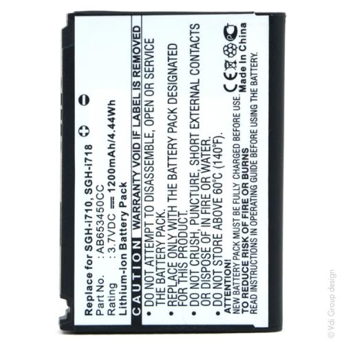 Batterie téléphone portable pour Samsung 3.7V 1200mAh photo du produit 1 L