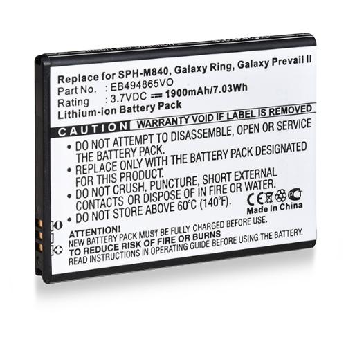Batterie téléphone portable pour Samsung 3.7V 1900mAh photo du produit 1 L