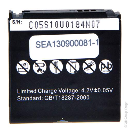 Batterie téléphone portable pour Samsung 3.7V 850mAh photo du produit 2 L