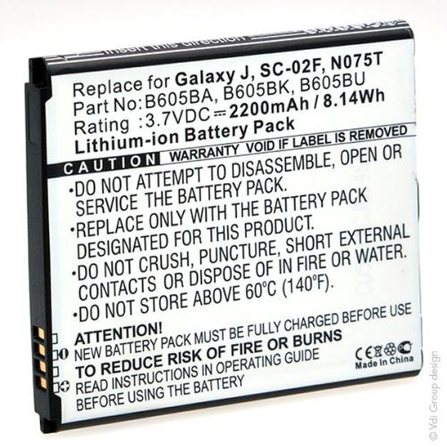 Batterie téléphone portable pour Samsung 3.7V 2200mAh photo du produit 3 L