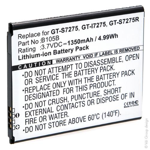 Batterie téléphone portable pour Samsung 3.7V 1350mAh photo du produit 3 L