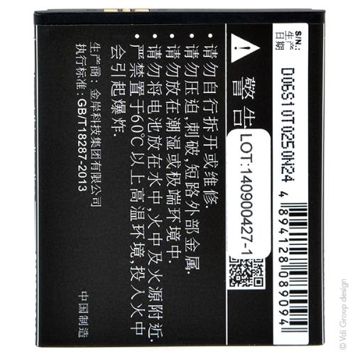 Batterie téléphone portable pour Coolpad 3.7V 1450mAh photo du produit 2 L