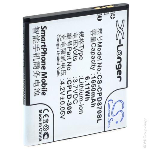 Batterie téléphone portable pour Coolpad 3.7V 1450mAh photo du produit 3 L