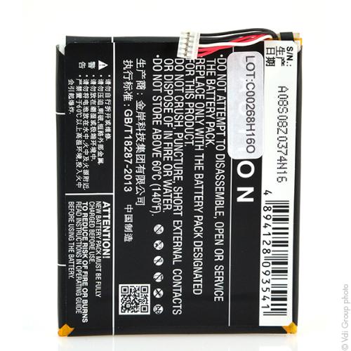 Batterie téléphone portable pour Acer 3.7V 1800mAh photo du produit 2 L
