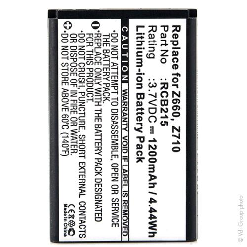 Batterie téléphone portable pour Doro / Media-Tech 3.7V 1200mAh photo du produit 1 L