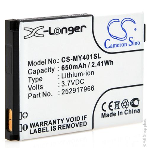 Batterie téléphone portable pour Sagem 3.7V 650mAh photo du produit 2 L